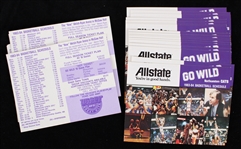 1983-84 Northwestern University Mens Basketball Pocket Schedules (Unfolded) (Lot of 23)