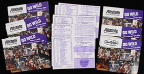 1983-84 Northwestern University Mens Basketball Pocket Schedules (Unfolded) (Lot of 40)