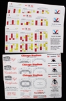 1982-84 Chicago Blackhawks Pocket Schedules (Unfolded) (Lot of 43)