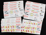 1983 Chicago Blackhawks Pocket Schedules (Unfolded) (Lot of 100+)