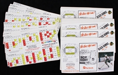 1985-86 Chicago Blackhawks Pocket Schedules (Unfolded) (Lot of 100+)