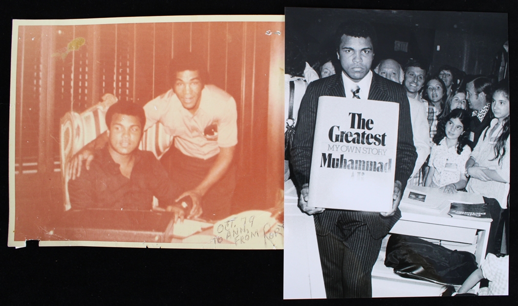 1970s Muhammad Ali 8"x10" Original B&W Photos (Blank Backs) (Lot of 2)