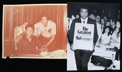 1970s Muhammad Ali 8"x10" Original B&W Photos (Blank Backs) (Lot of 2)