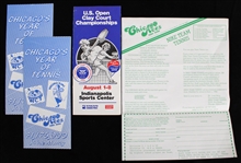 1982 Chicago Tennis and U.S Open Clay Court Championship Ticket Order Forms (Lot of 4)