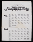 1974 SportsVision May through September Program Calendar