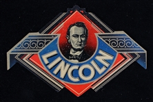 1860s-1900s Abraham Lincoln 16th President of the United States 3.5" x 5.5" Cigar Box Label