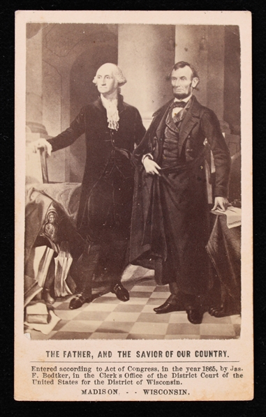 1880s The Father, And The Saviour Of Our Country 2.5"x4" CDV B&W Bodtker Photo (Blank Back)