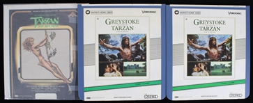 1981-83 Tarzan The Ape Man & Greystoke The Legend of Tarzan VideoDiscs - Lot of 3