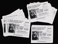 2015 Henry Winkler "The Fonz" Appearance 4"x5" Flyers (Lot of 70+)