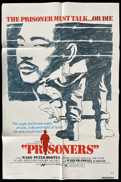 1975 The Prisoners 27" x 41" One Sheet Movie Poster