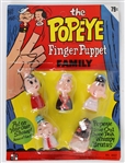 1960s Popeye MOC Finger Puppet Family by Denmark Plastics