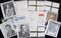 1940's-90's Politicians Signed Photos Correspondence & Index Card Collection - Lot of 150+