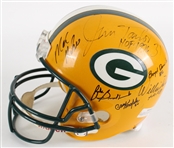 2000's Green Bay Packers Multi Signed Full Size Display Helmet w/ 12 Signatures Including Paul Hornung, Jim Taylor, Jerry Kramer & More (JSA)