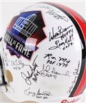 2000's Pro Football Hall of Fame Multi Signed Full Size Display Helmet w/ 14 Signatures Including & More (JSA)