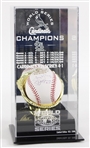 2006 Tony La Russa Jim Leyland Cardinals / Tigers Dual Signed Official World Series Baseball w/ Display Case (JSA) 