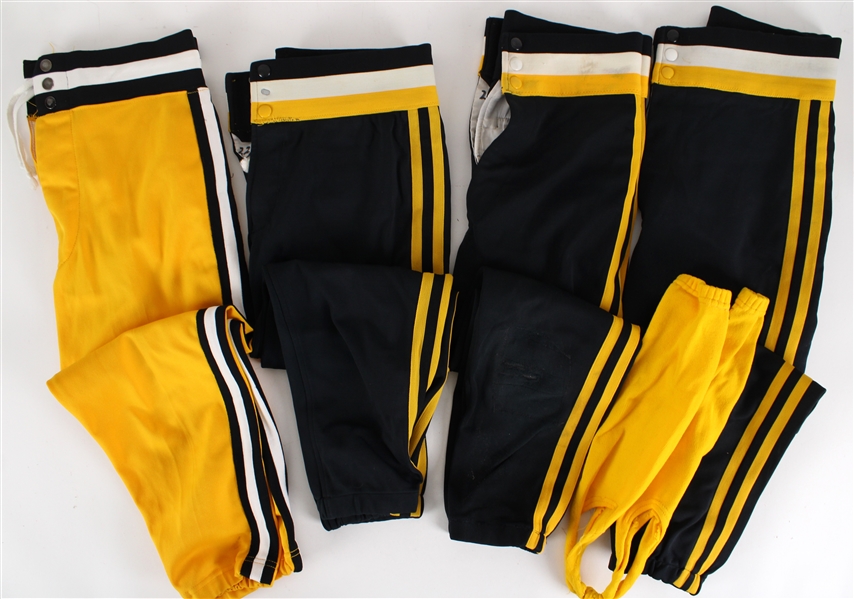 1980s Pittsburgh Pirates Game Worn Uniform Pants and Stirrups - Lot of 10 (MEARS LOA)