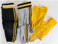 1980's Pittsburgh Pirates Game Worn Uniform Pants and Stirrups - Lot of 10 (MEARS LOA)