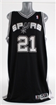 2011-12 Tim Duncan San Antonio Spurs Game Worn Road Jersey (MEARS A5)