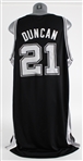 2011-12 Tim Duncan San Antonio Spurs Game Worn Road Jersey (MEARS A5)