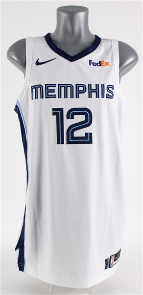 2019-20 Ja Morant Memphis Grizzlies Game Worn Association Edition Jersey (MEARS A5) Rookie Season