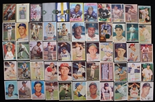 1950's Baseball Trading Card Collection - Lot of 250 w/ 5 Slabbed Including Johnny Podres, Warren Spahn, Roy Campanella, Minnie Minoso & Gil Hodges
