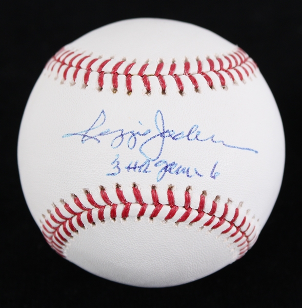 2000s Reggie Jackson New York Yankees Personal Collection Signed & Inscribed OML Selig Baseball (JSA)
