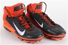 2013 Giancarlo Stanton Miami Marlins Game Worn Nike Cleats (MEARS LOA)