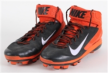 2013 Giancarlo Stanton Miami Marlins Game Worn Nike Cleats (MEARS LOA)