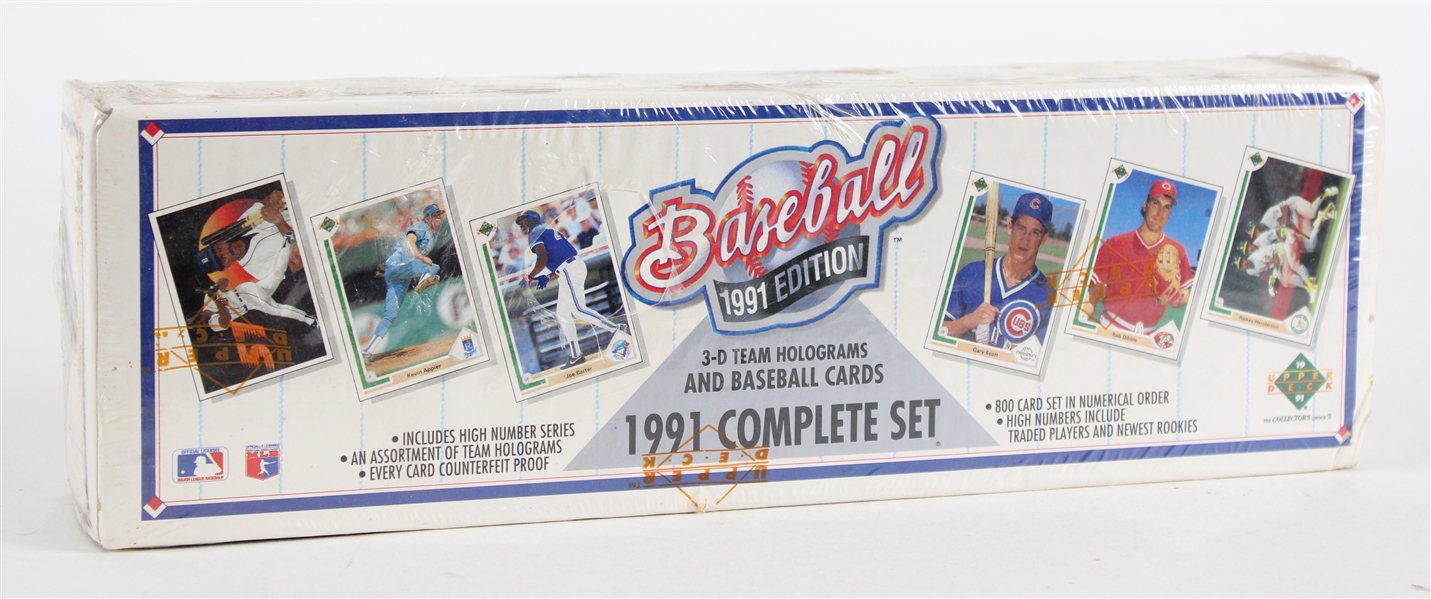 1991 Reggie Jackson Personal Collection Upper Deck Baseball Trading Cards Sealed Factory Set (MEARS LOA)
