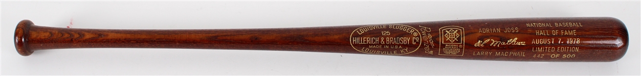 1978 Eddie Mathews Milwaukee Braves Signed H&B Louisville Slugger Hall of Fame Bat (JSA)