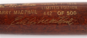 1978 Eddie Mathews Milwaukee Braves Signed H&B Louisville Slugger Hall of Fame Bat (JSA)