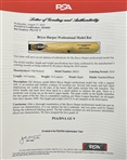 2024 Bryce Harper Philadelphia Phillies Old Hickory Professional Model Game Used Bat (MEARS A9 & PSA/DNA GU 9)