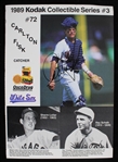 1989 Carlton Fisk Chicago White Sox Signed Kodak Collectible Series #3 Advertising Flat (JSA)