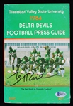 1984 Jerry Rice Mississippi Valley State Delta Devils Signed Press Guide (Beckett)