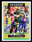 2006 Aaron Rodgers Green Bay Packers Signed Topps #84 Football Trading Card (JSA)