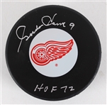2000s Gordie Howe Detroit Red Wings Signed Hockey Puck (JSA)