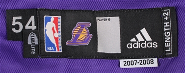2007-08 Kobe Bryant Los Angeles Lakers Road Jersey (MEARS LOA)