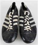 1970-72 Tom Matte Baltimore Colts Signed Adidas Game Worn Cleats (MEARS LOA) *JSA*