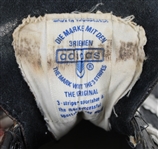 1970-72 Tom Matte Baltimore Colts Signed Adidas Game Worn Cleats (MEARS LOA) *JSA*