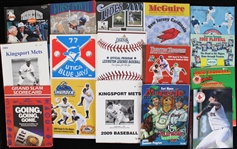 1970s-2010 Minor League Baseball Yearbooks, Programs, Magazines & more (Lot of 90+)