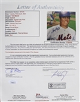 1988 Tom Seaver NY Mets Signed 21x28 Framed Print *JSA*