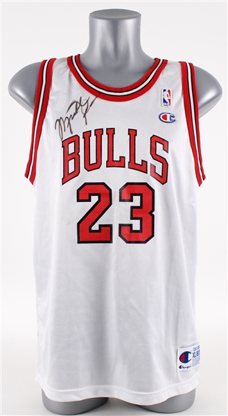1990s Michael Jordan Chicago Bulls Signed Youth Size Jersey