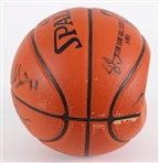 2014-15 Dwyane Wade, Chris Bosh Miami Heat Team Signed Basketball *JSA Full Letter*