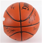 2014-15 Dwyane Wade, Chris Bosh Miami Heat Team Signed Basketball *JSA Full Letter*