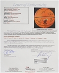 2014-15 Dwyane Wade, Chris Bosh Miami Heat Team Signed Basketball *JSA Full Letter*