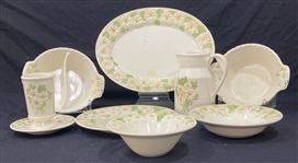 Vintage Daisy Pattern Metlox Poppytrail Dishware (Lot of 9)