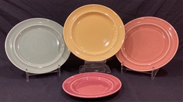 Vintage Metlox Colorstax Plates (Lot of 4)