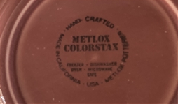 Vintage Metlox Colorstax Plates (Lot of 4)