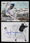 2001 Tony Gwynn San Diego Padres Signed Trading Cards (Lot of 2)(JSA)