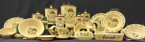 Vintage Homestead Provincial Metlox Poppytrail Dishware (Lot of 23)
